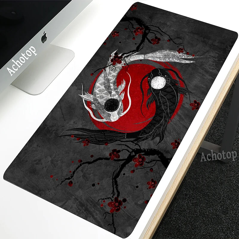 Black &amp; White Extended Gaming Mouse Pad