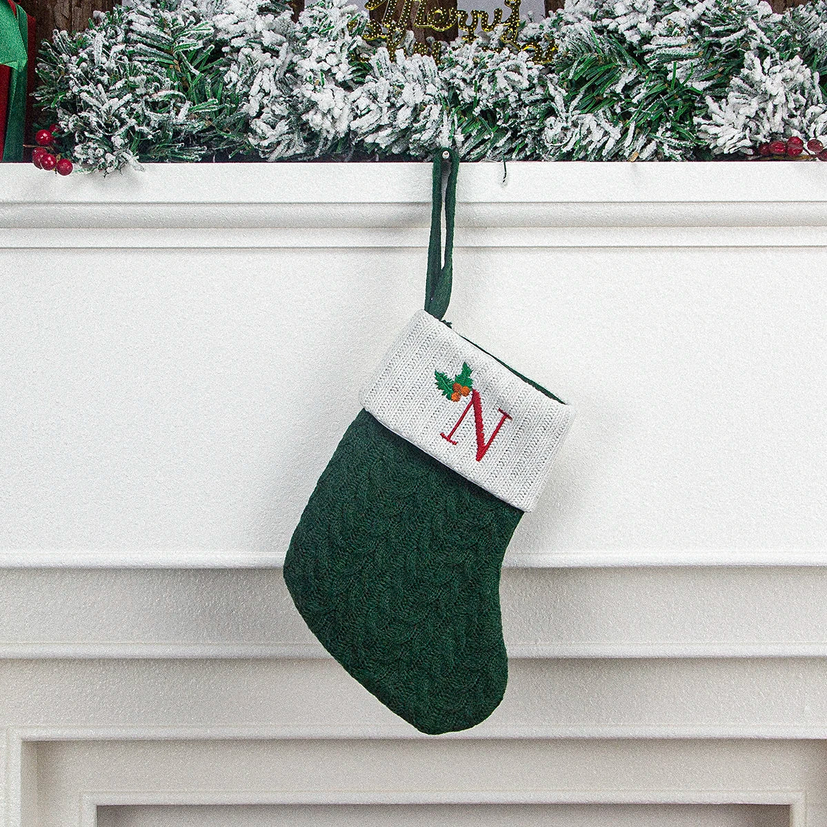 Letter Christmas Stocking Ornament