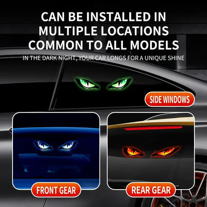 Solar Halloween Demon-Eye Car Lights – Decorative Vehicle Lights