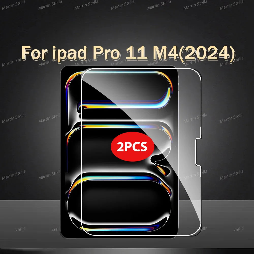 2-Pack Tempered Glass Screen Protectors for iPad