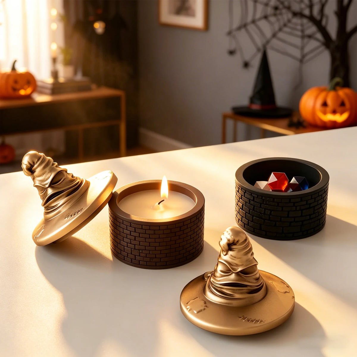Wizard Hat Candle Holder Mold – Silicone DIY Craft Mold