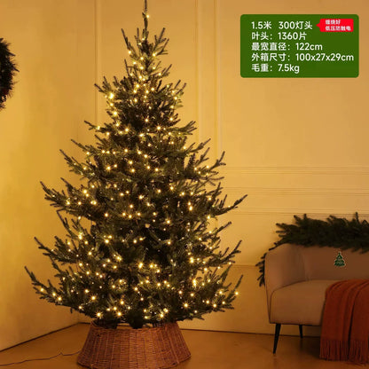 Lighted Artificial Snow Christmas Tree