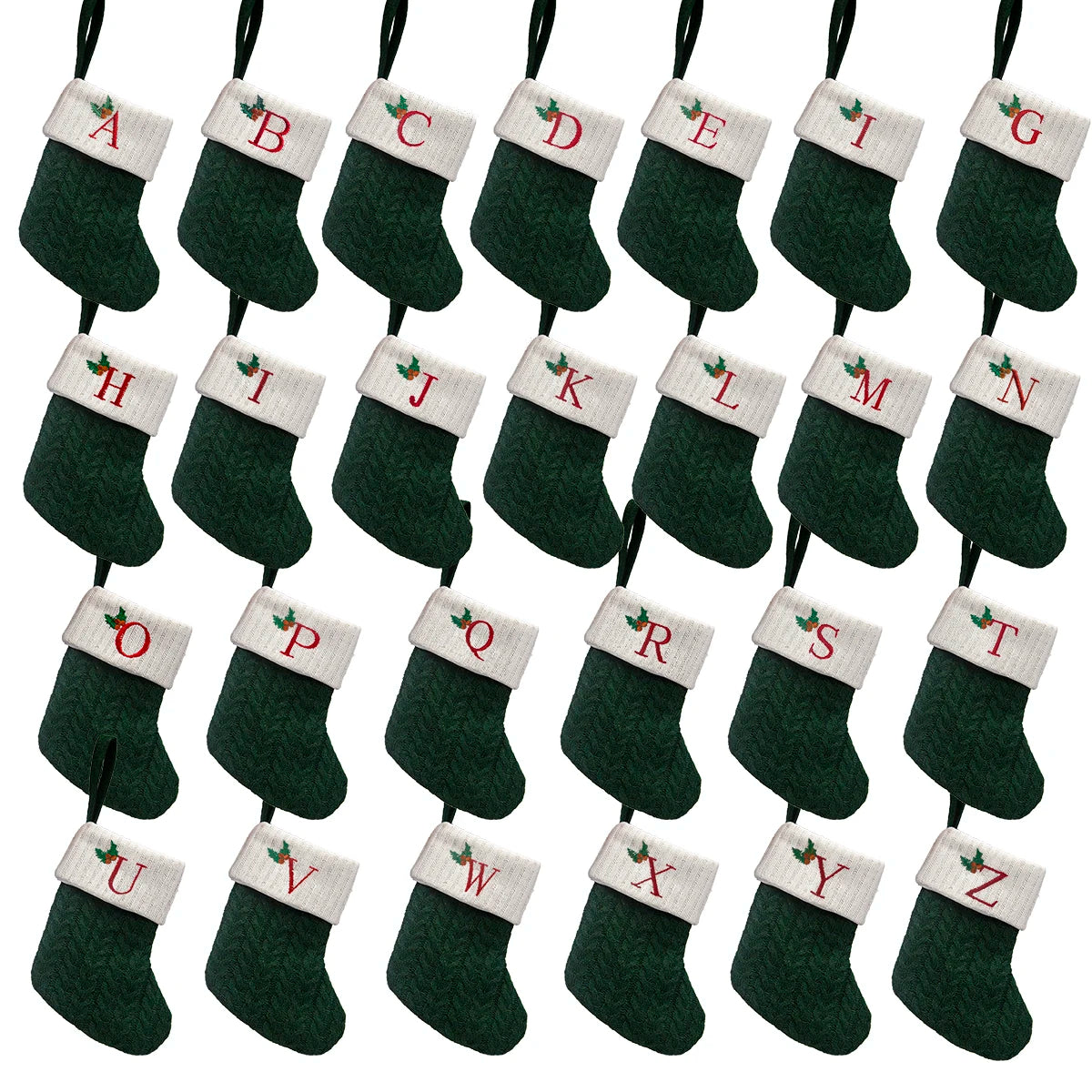 Letter Christmas Stocking Ornament