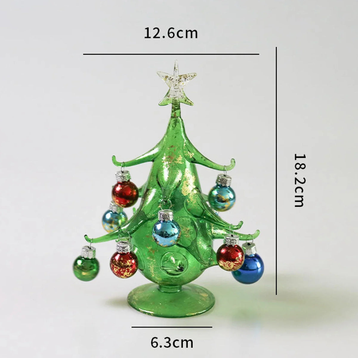 DIY Glass Christmas Tree Scene