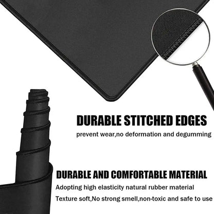 Black Gaming &amp; Office Mouse Pad