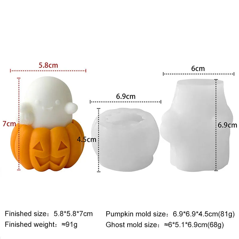 Halloween Animal Candle Mold Set – Silicone DIY Molds