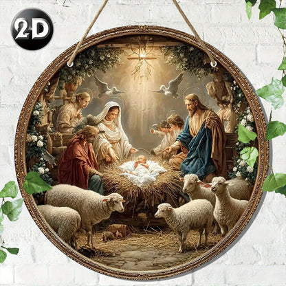 Wooden Nativity Christmas Decoration