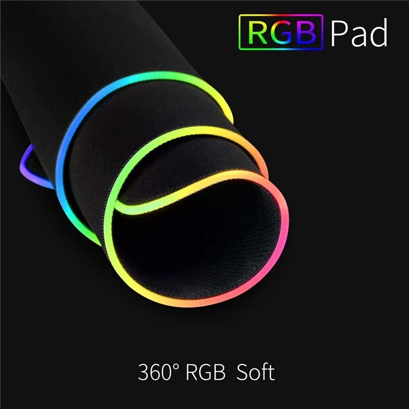 RGB Gaming Mouse Pad with LED Lighting
