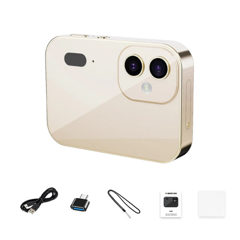 D6 4K Digital Camera with 64MP, Touchscreen &amp; Triple Lens