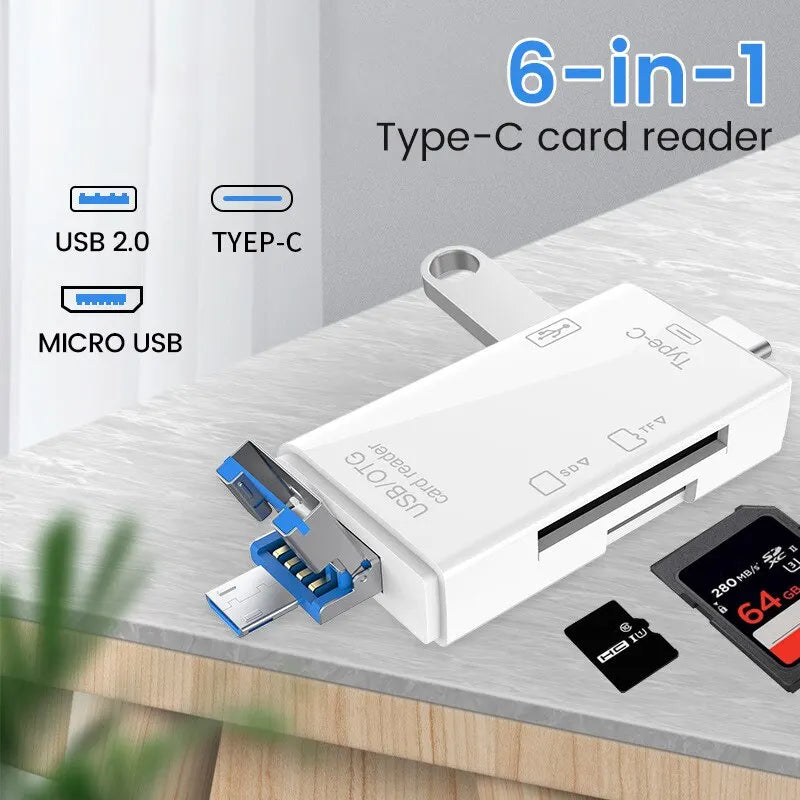 USB-C OTG Card Reader