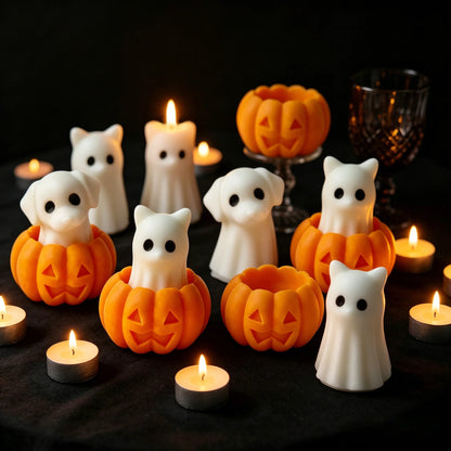 Halloween Animal Candle Mold Set – Silicone DIY Molds