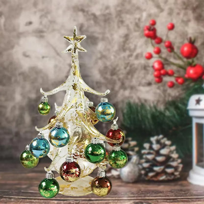 DIY Glass Christmas Tree Scene