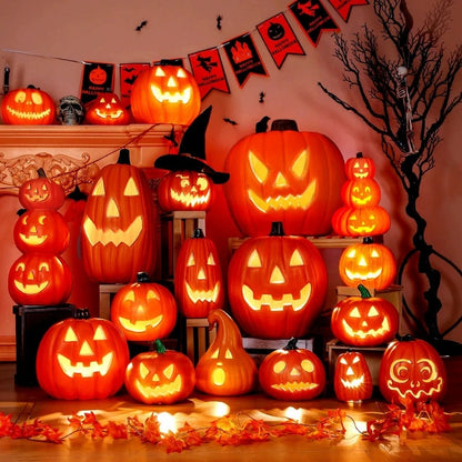 Light-Up Pumpkin Lantern – Outdoor Halloween Decor
