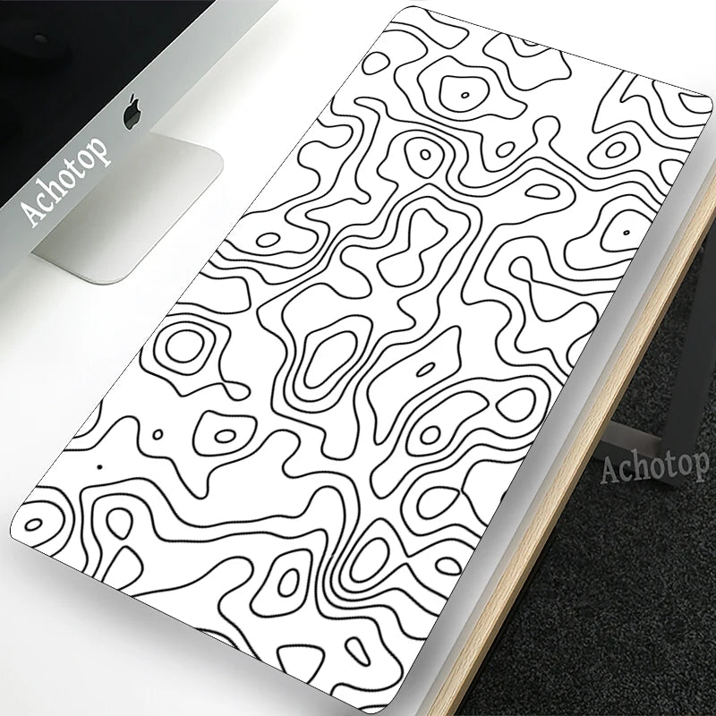 Black &amp; White Extended Gaming Mouse Pad