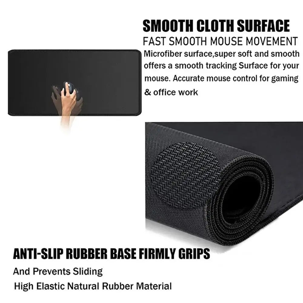 Black Gaming &amp; Office Mouse Pad