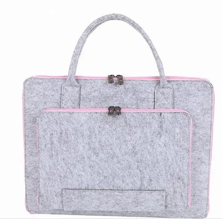 11/13/15.6/17 Inch Laptop Bag, Felt Laptop Sleeve Notebook Computer Case Carrying Bag Pouch with Handle for  Asus / Lenovo