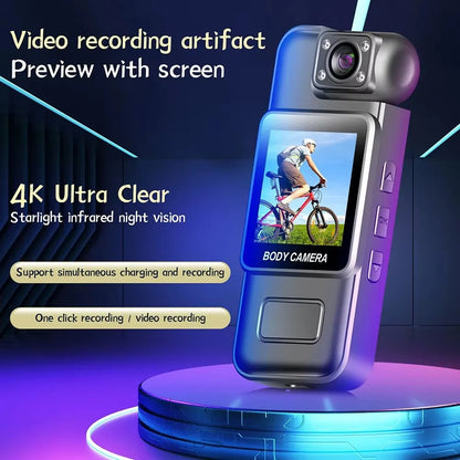 4K Mini Digital Camera with Night Vision &amp; Wi‑Fi
