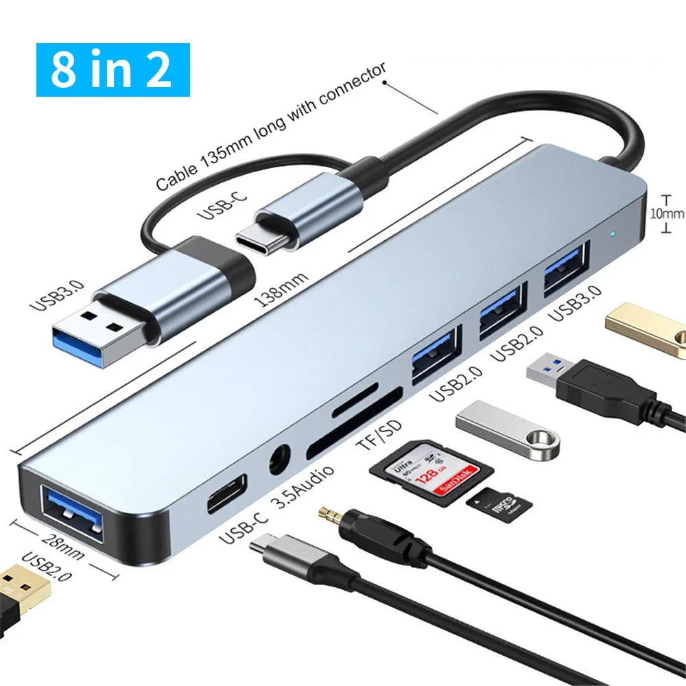 USB-C Multiport Hub with Card Reader