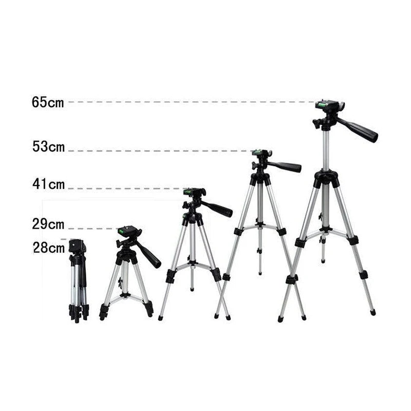 65cm Lightweight Camera Tripod with 3-Way Head