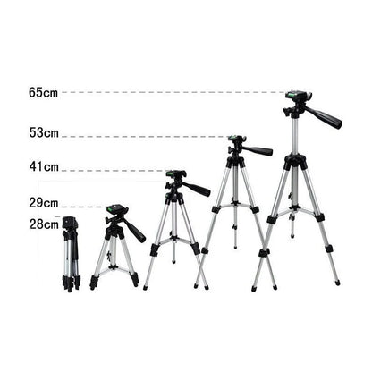 65cm Lightweight Camera Tripod with 3-Way Head