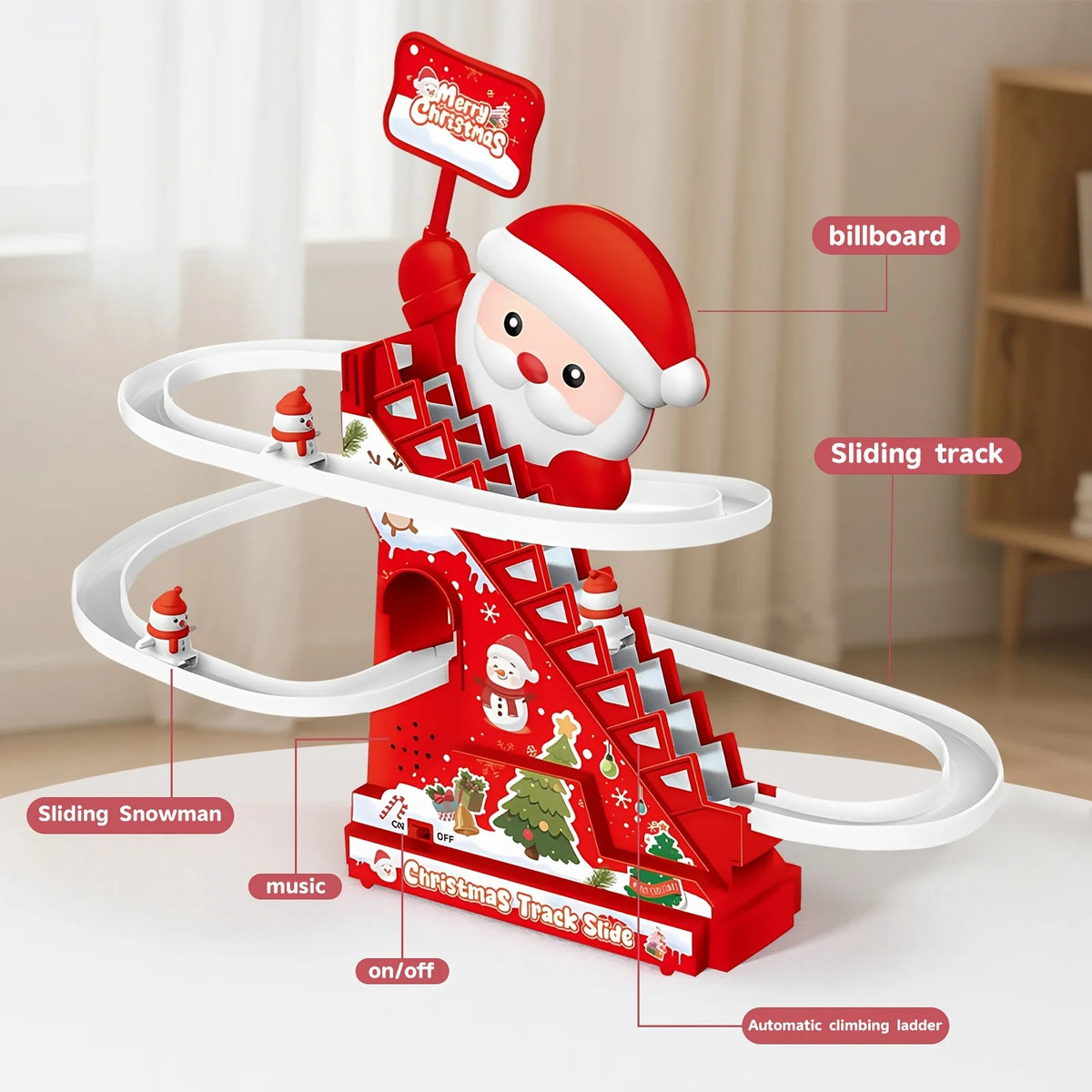 Santa Claus Christmas Stairway Toy