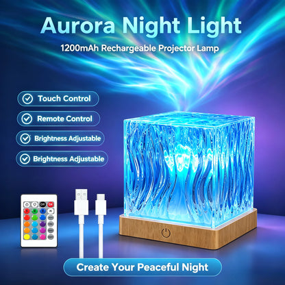 Aurora &amp; Water Wave Projection Lamp