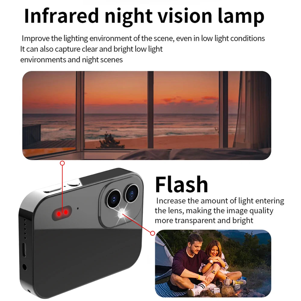 D6 4K Digital Camera with 64MP, Touchscreen &amp; Triple Lens