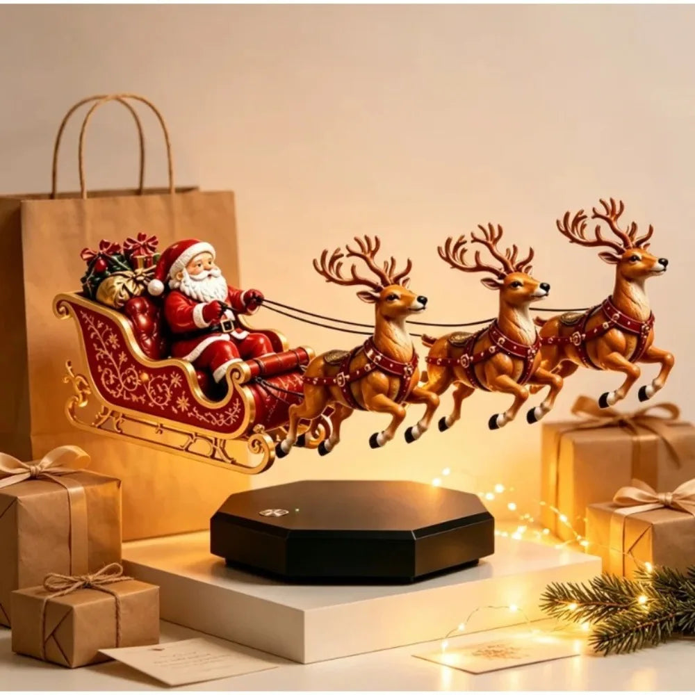 Maglev Santa Sleigh Christmas Ornament