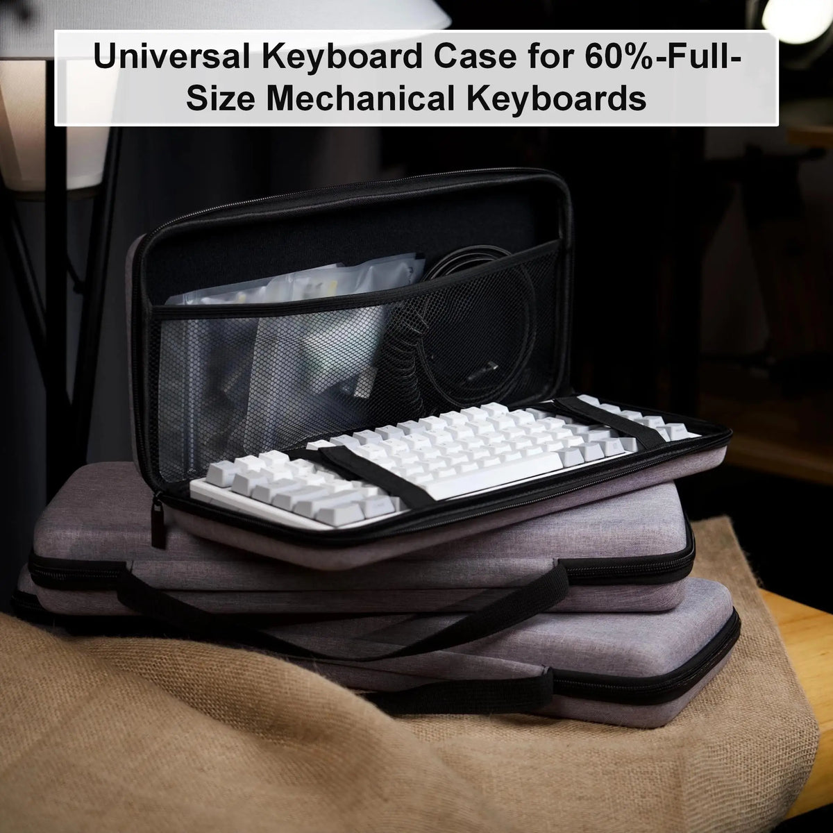 Portable Hard Shell Keyboard Carrying Case