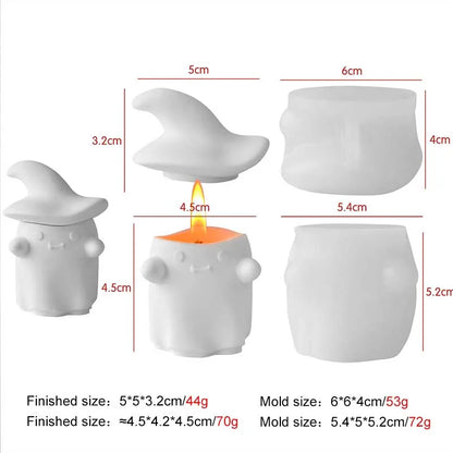 Halloween Animal Candle Mold Set – Silicone DIY Molds