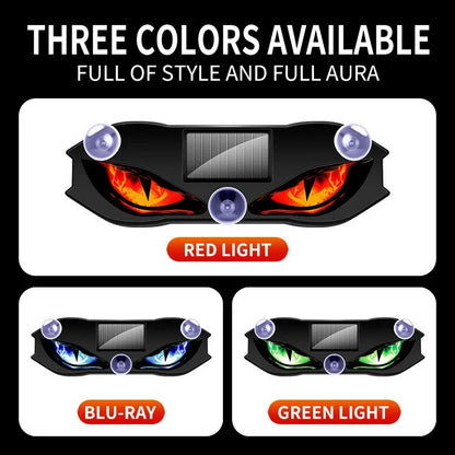 Solar Halloween Demon-Eye Car Lights – Decorative Vehicle Lights