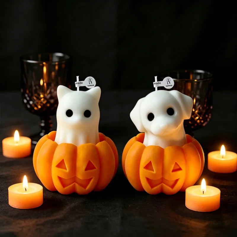 Halloween Animal Candle Mold Set – Silicone DIY Molds