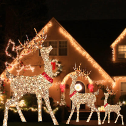 Lighted Christmas Reindeer Decoration