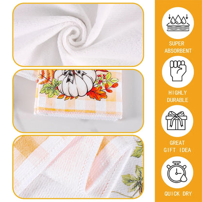 Halloween Hand Towels – 2-Piece Ghost &amp; Pumpkin Set