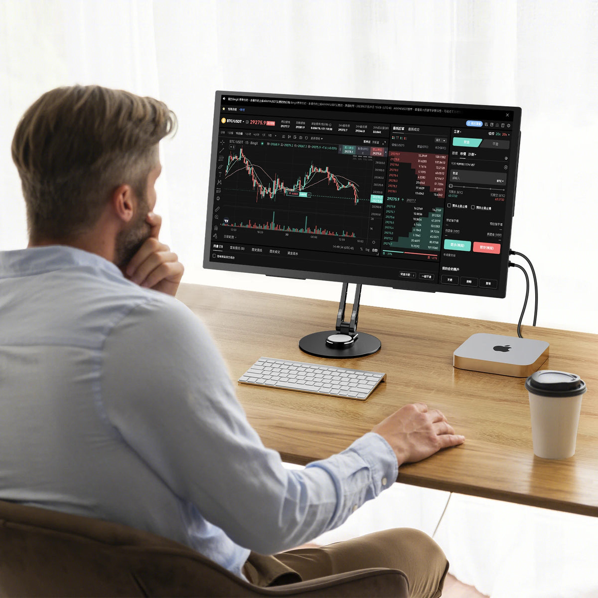 Single Monitor Desk Stand for 12–22 Inch Displays