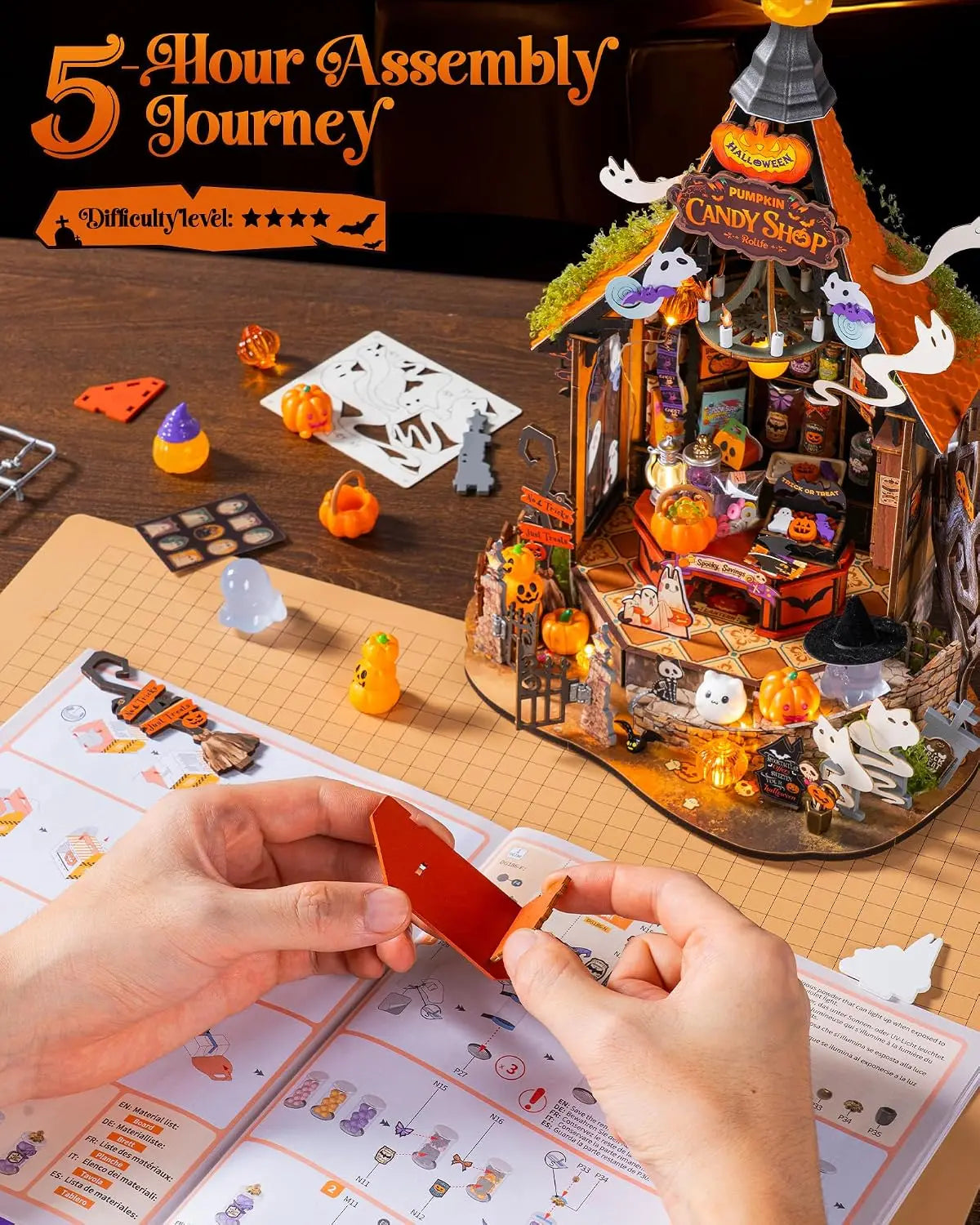 Haunted Candy House DIY Miniature Kit
