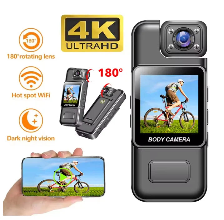 4K Mini Digital Camera with Night Vision &amp; Wi‑Fi