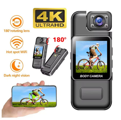 4K Mini Digital Camera with Night Vision &amp; Wi‑Fi