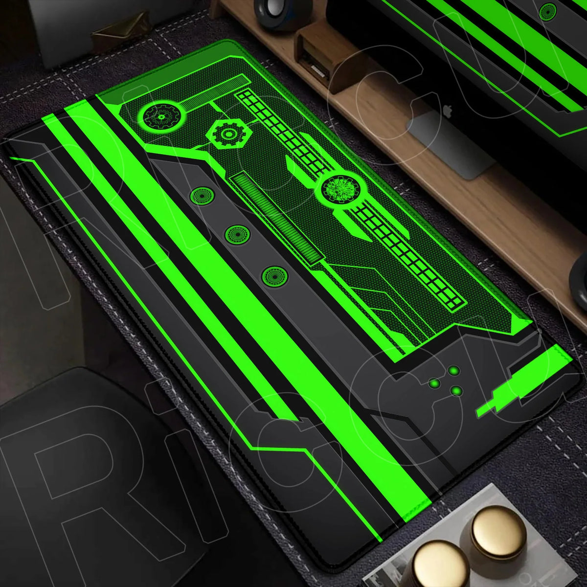 Extended Sci-Fi Gaming Mouse Pad