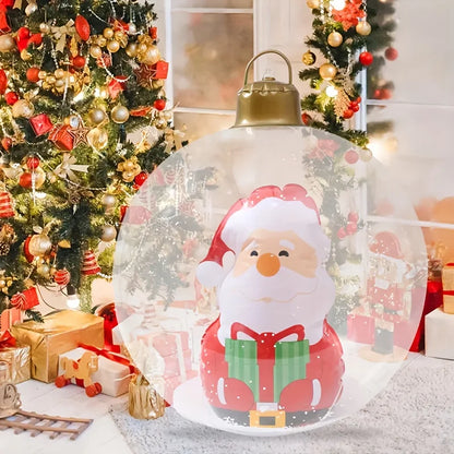 Christmas Decorations, 1pc Inflatable Christmas Decoration Balls, for Indoor And Outdoor Party Supplies, Pendants, Drops Finials