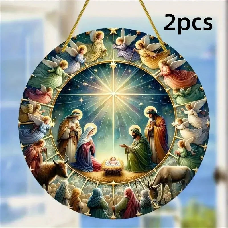 Wooden Nativity Christmas Decoration