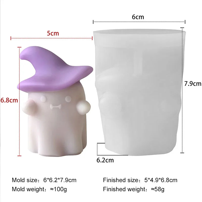 Halloween Animal Candle Mold Set – Silicone DIY Molds
