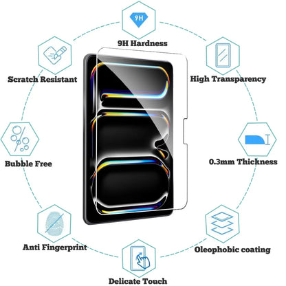 2-Pack Tempered Glass Screen Protectors for iPad