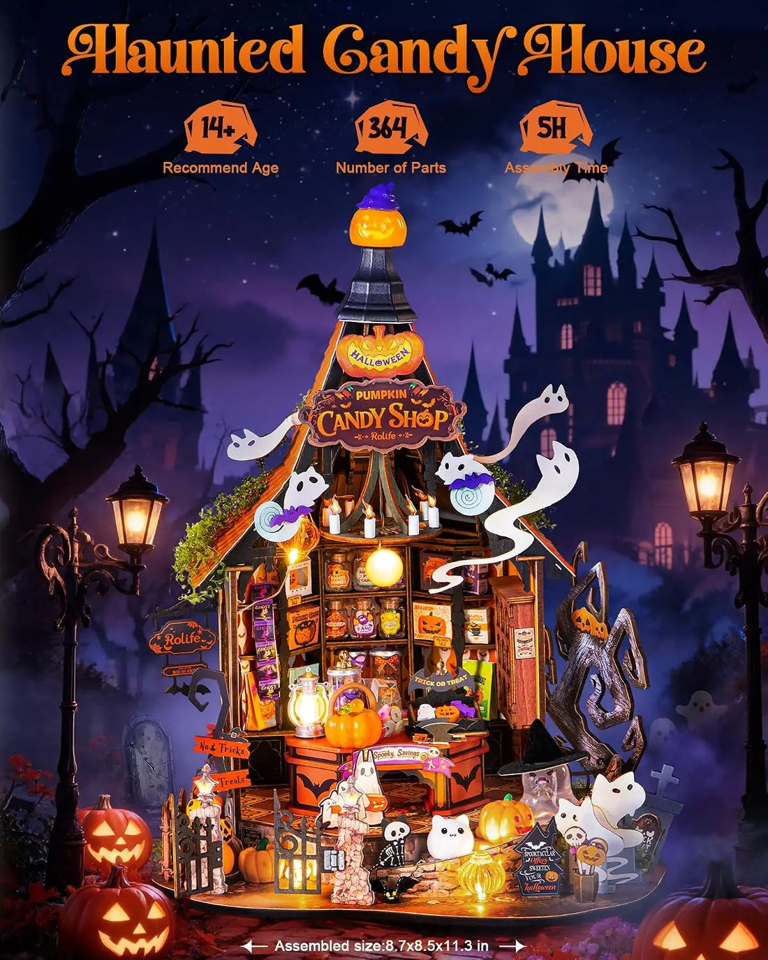 Haunted Candy House DIY Miniature Kit