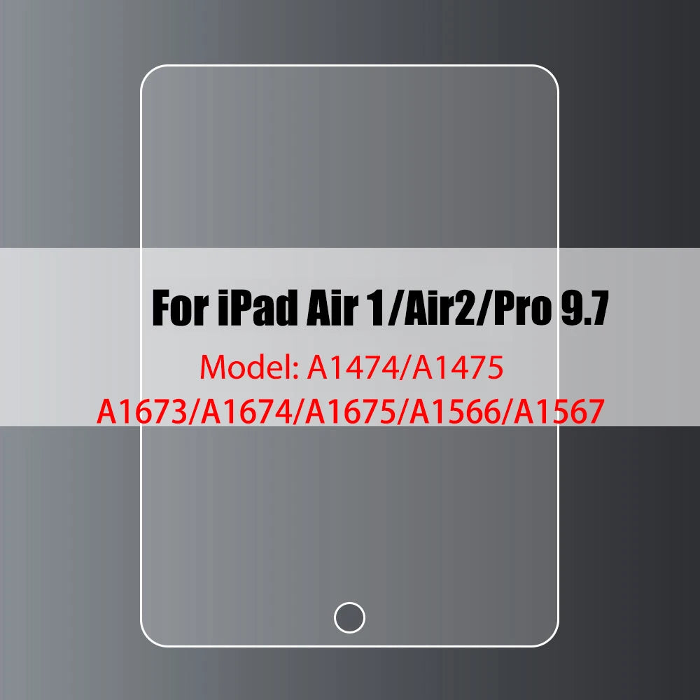 Tempered Glass Screen Protectors for iPad