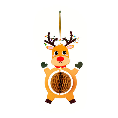 3D Honeycomb Christmas Tree Hanging Decor