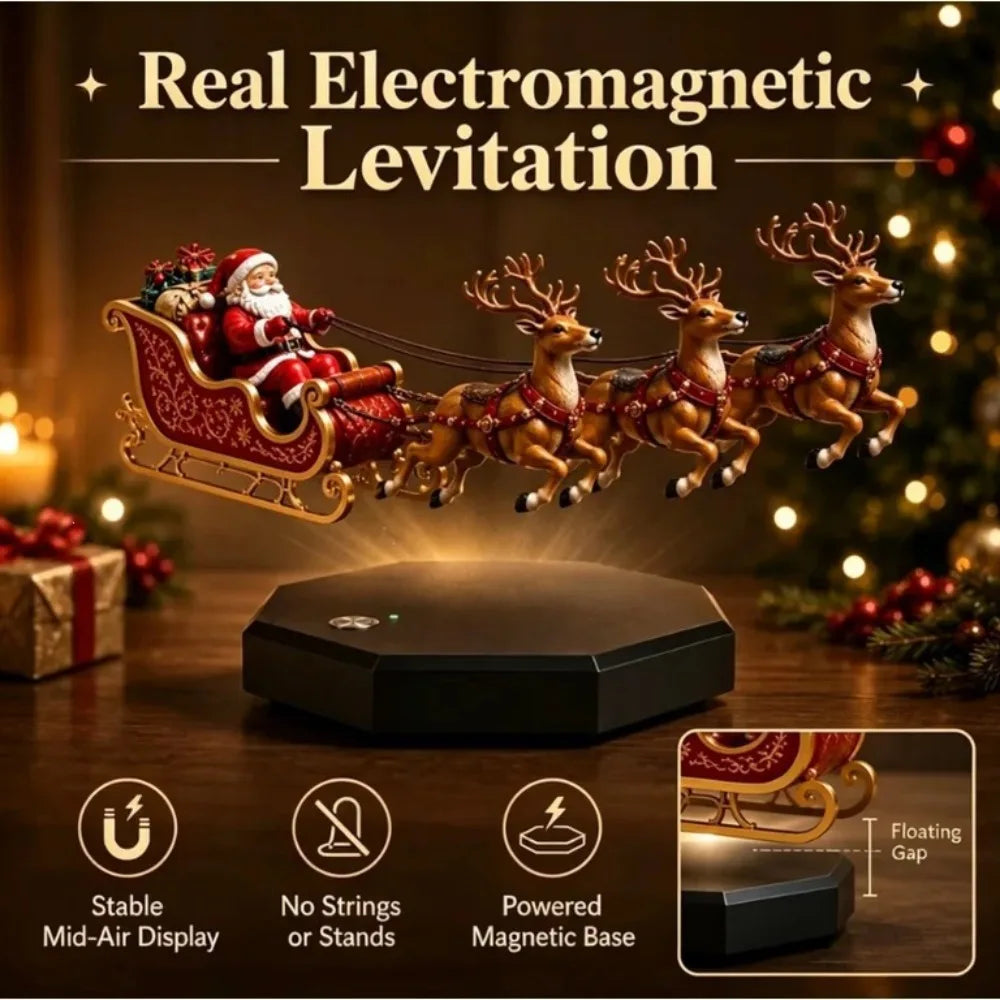 Maglev Santa Sleigh Christmas Ornament