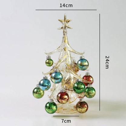 DIY Glass Christmas Tree Scene