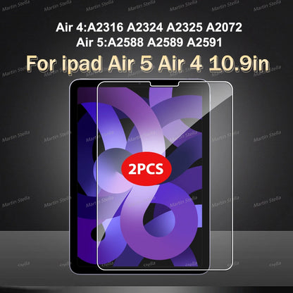 2-Pack Tempered Glass Screen Protectors for iPad