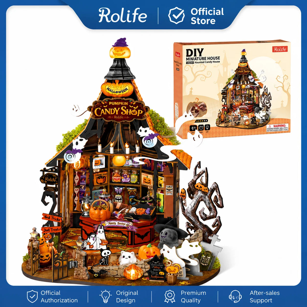 Haunted Candy House DIY Miniature Kit